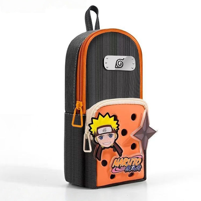 Naruto Kakashi Pencil Case Set, Anime Large Capacity Pencil Bag with Kunai Pen