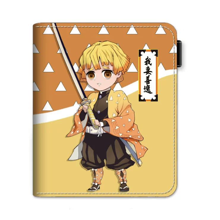 Demon Slayer Tanjiro Nezuko Anime Wallet, PU Leather Short Bifold Wallet for Fans