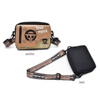 One Piece Monkey D. Luffy Skull Crossbody Bag, Anime Straw Hat Pirate Sling Bag