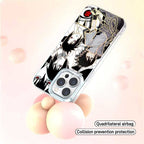 Naruto Uchiha Sasuke Manga Collage Anime Phone Case, Aurora Gradient Shockproof Removable Lens Frame iPhone Protective Case