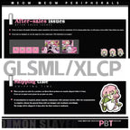 Demon Slayer Kanroji Mitsuri Keycaps 122 PBT Sublimation Keycap Set for Mechanical Keyboard with Detailed Display and Single Keycap Option