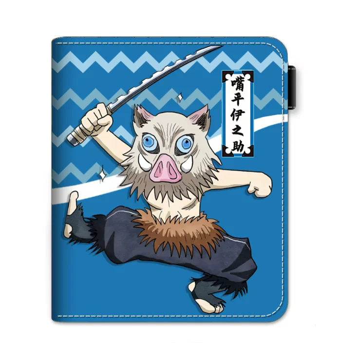 Demon Slayer Tanjiro Nezuko Anime Wallet, PU Leather Short Bifold Wallet for Fans
