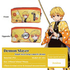 Demon Slayer Tanjiro Nezuko Anime Pencil Case, Large Capacity PVC Pen Bag for Students