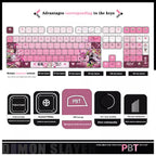 Demon Slayer Kanroji Mitsuri Keycaps 122 PBT Sublimation Keycap Set for Mechanical Keyboard with Detailed Display and Single Keycap Option