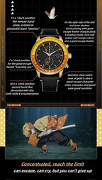Agatsuma Zenitsu Mens Watches Analog Quartz Sports Unisex Watch 100M Waterproof Watches