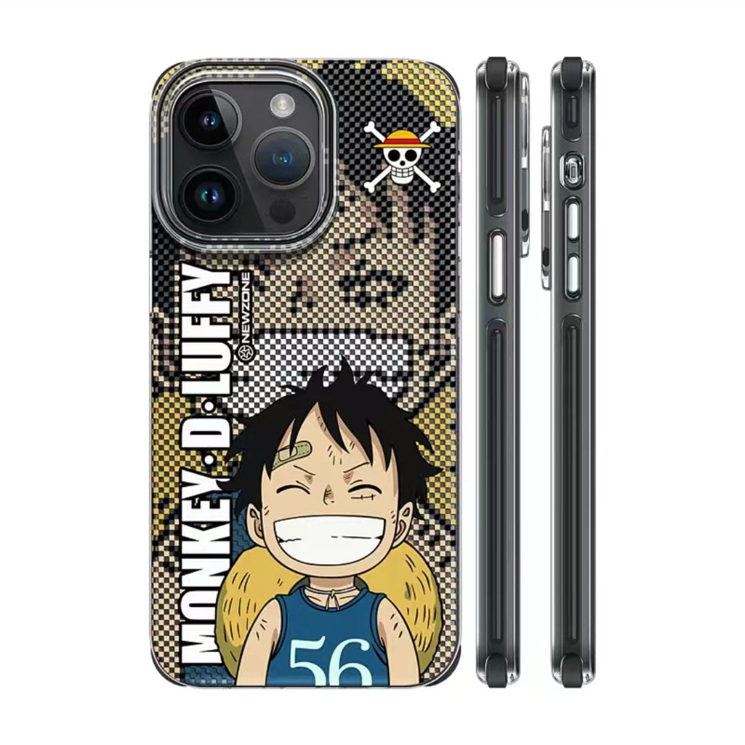 Luffy/Zoro/Ace iPhone silicone crash-resistant phone case