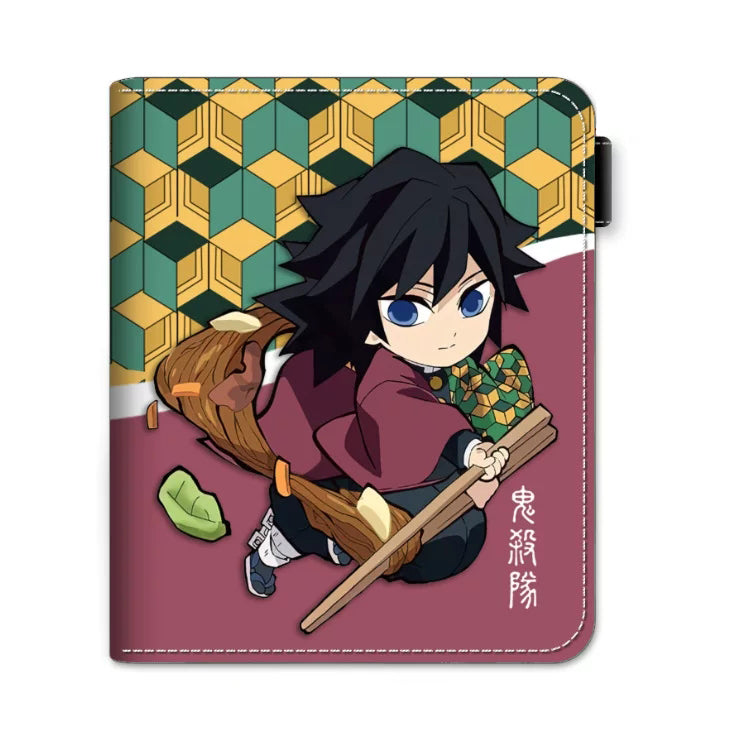 Demon Slayer Tanjiro Nezuko Anime Wallet, PU Leather Short Bifold Wallet for Fans