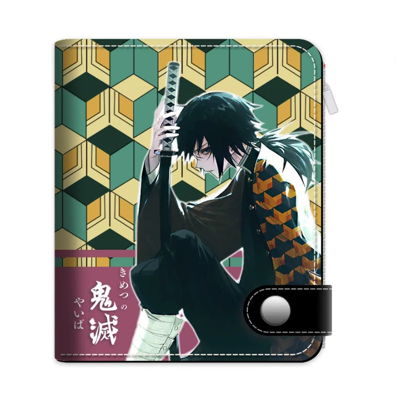 Demon Slayer Tanjiro Nezuko Anime Wallet, PU Leather Short Bifold Wallet for Fans