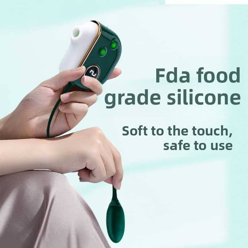 Portable Dual Function Personal Relax Kit, LCD Display Soft Silicone Massager Set with Magnetic Charging Storage Case, Quiet Waterproof Daily Self Care Accessory
