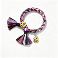 Demon Slayer Upper Moon Demon Adjustable Braided Bracelet, Anime Tassel Charm