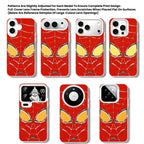 Marvel Spider‑Man Phone Case, 3‑In‑1 Removable Camera Lens Protector Cover, Four‑Corner Airbag Shockproof TPU Bumper, Spider Web Pattern Clear Protective Shell For Multiple Smartphone Models, Anti‑Drop Daily Use Mobile Phone Case
