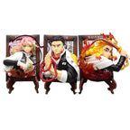 Demon Slayer Kyojuro Mitsuri Gyomei Frame Bust Figure, Anime Hashira Photo Frame Statue Collectible
