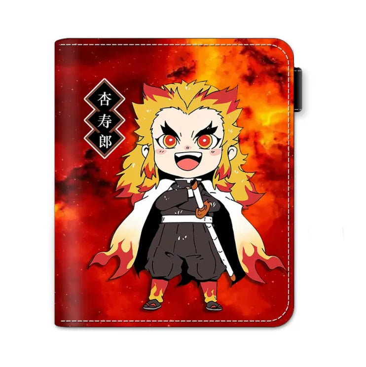 Demon Slayer Tanjiro Nezuko Anime Wallet, PU Leather Short Bifold Wallet for Fans