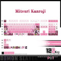 Demon Slayer Kanroji Mitsuri Keycaps 122 PBT Sublimation Keycap Set for Mechanical Keyboard with Detailed Display and Single Keycap Option