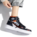 Naruto Pain Yahiko Anime High Top Sneakers, Akatsuki Graphic Casual Streetwear Shoes