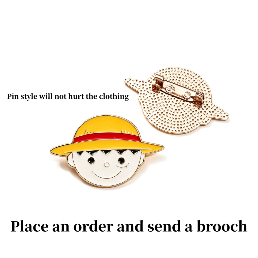 One Piece Luffy Ace Jewelry Set, Anime Necklace Bracelet Brooch Gift Box