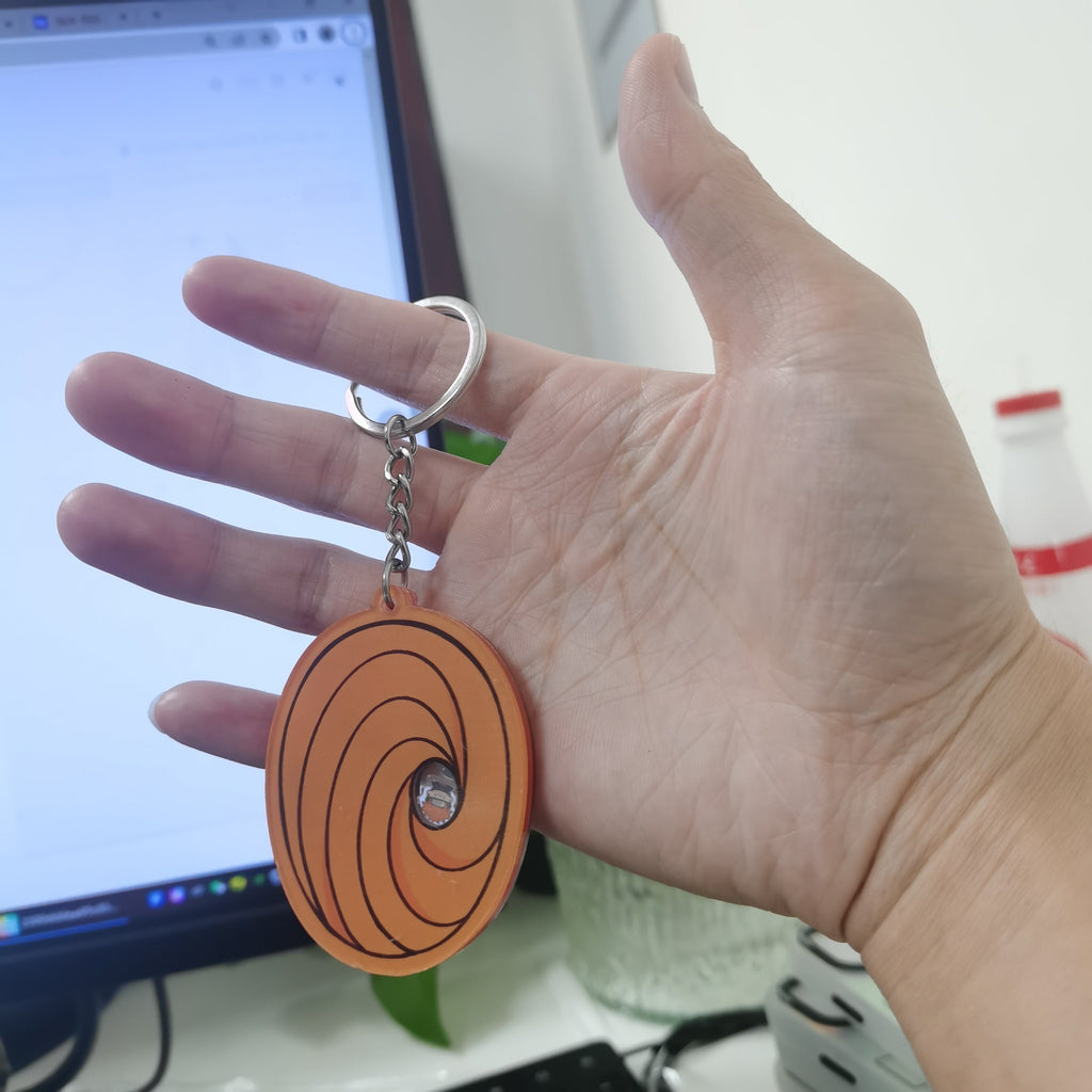 Akatsuki/Uchiha Obito mask cheerful shake Keychain - Ideal Hanging Ornament