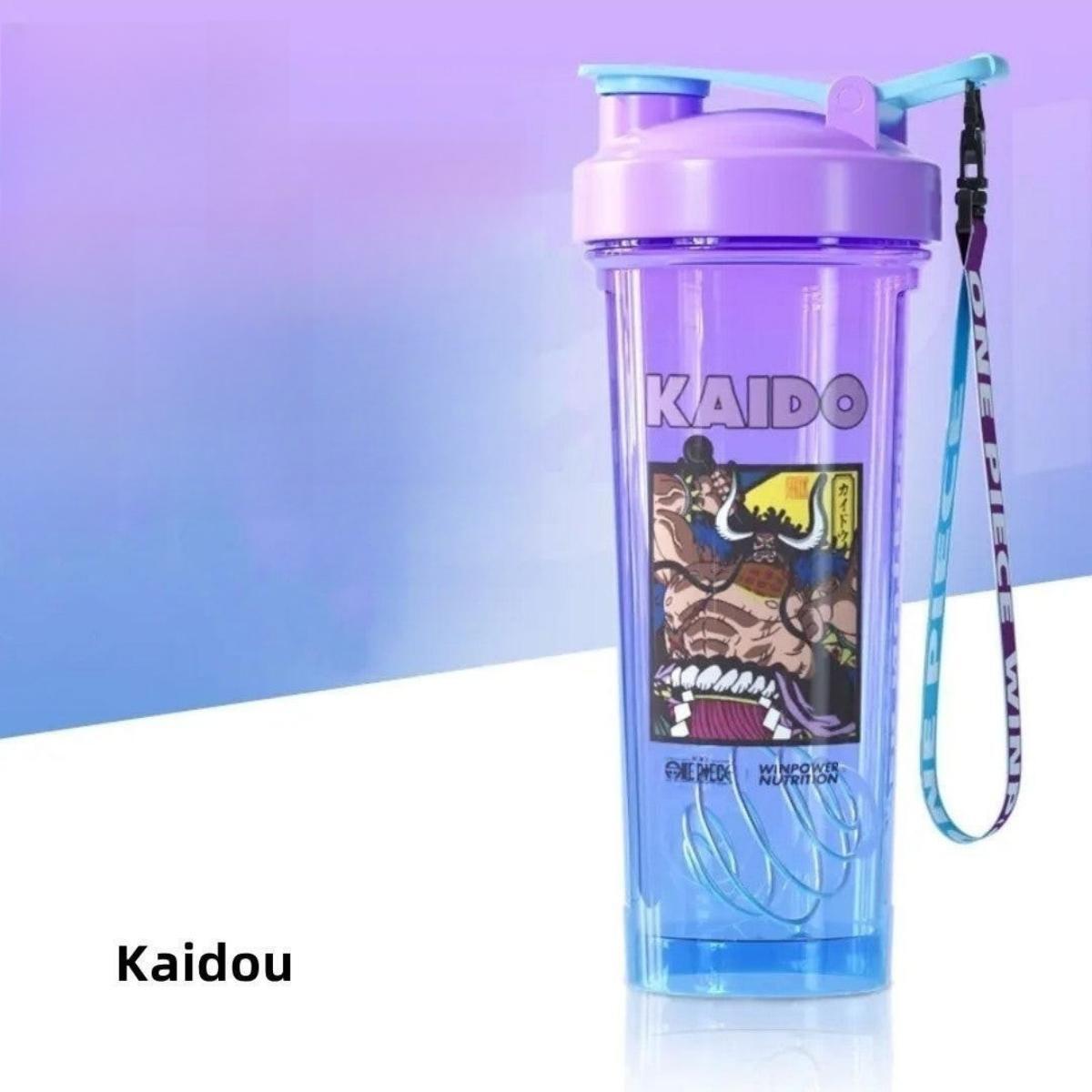 One Piece Luffy Zoro Blind Box Shaker Bottle, 800ml Anime Protein Water Cup