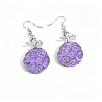 One Piece Ace Flame Flame Fruit Devil Fruit Enamel Dangle Earrings