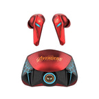 Marvel Spider-Man Iron Man Captain America Gaming Earbuds, Marvel TWS Wireless Headphones with LED Light