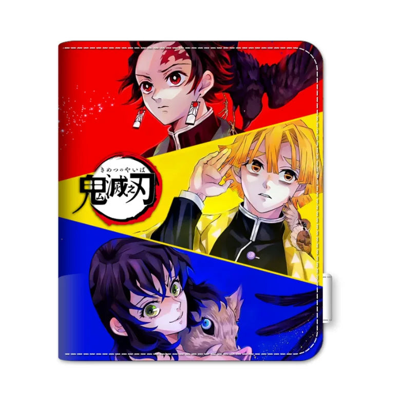 Demon Slayer Tanjiro Nezuko Anime Wallet, PU Leather Short Bifold Wallet for Fans