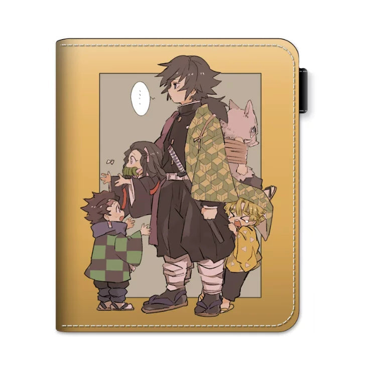 Demon Slayer Tanjiro Nezuko Anime Wallet, PU Leather Short Bifold Wallet for Fans