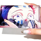 Demon Slayer Akaza Snowflake Changing Acrylic Shaker - Anime 3D Quicksand Collectible Card