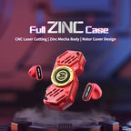 Marvel Iron Man Captain America Fidget Spinner TWS Bluetooth 5.4 Earbuds, Zinc Alloy Mecha Magnetic Flip Wireless Earphones
