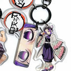 Demon Slayer Reflective Eye Acrylic Keychain Set, 3PCS Anime Bag Charm Accessories