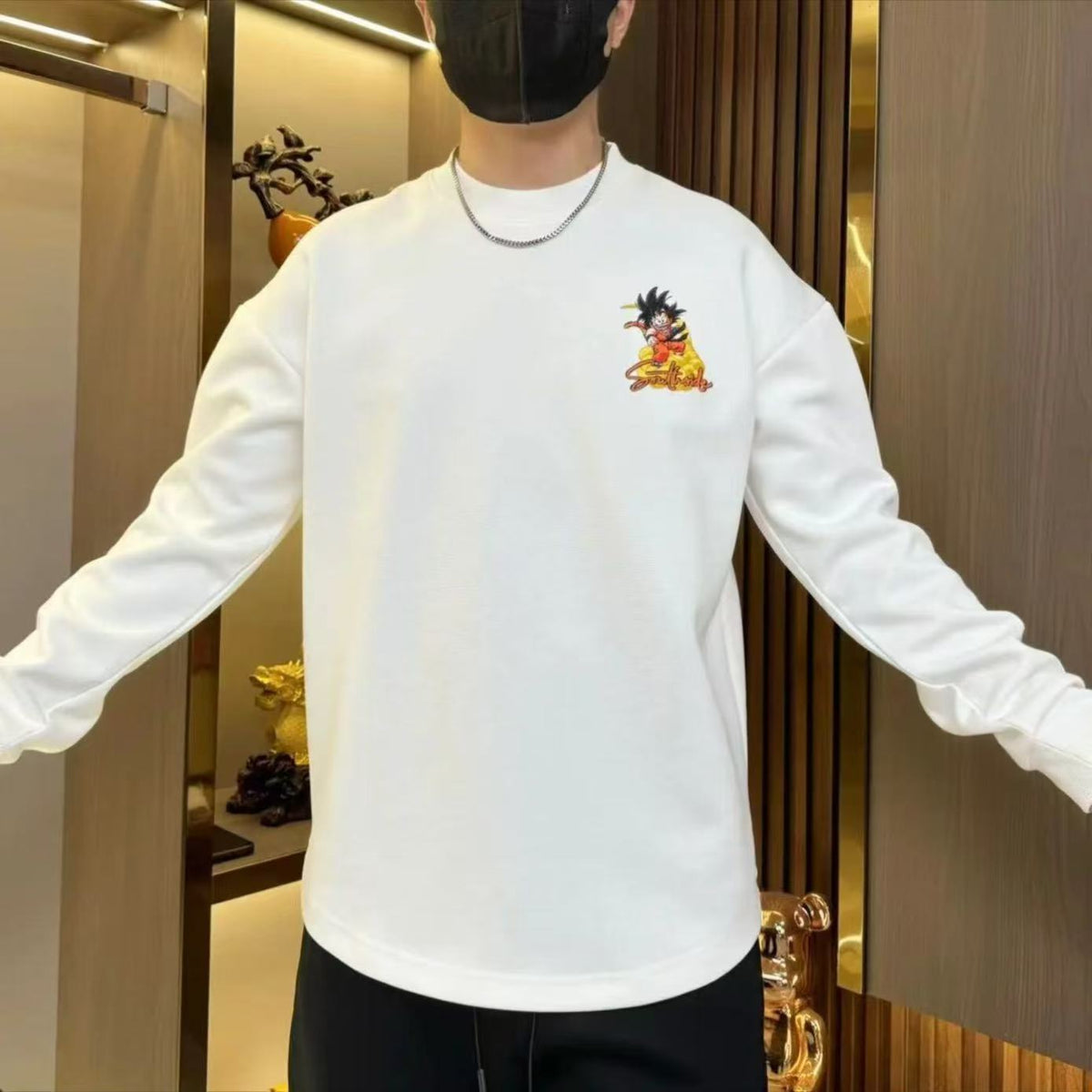 Son Goku Vintage crewneck hoodie - Revisit classic anime style