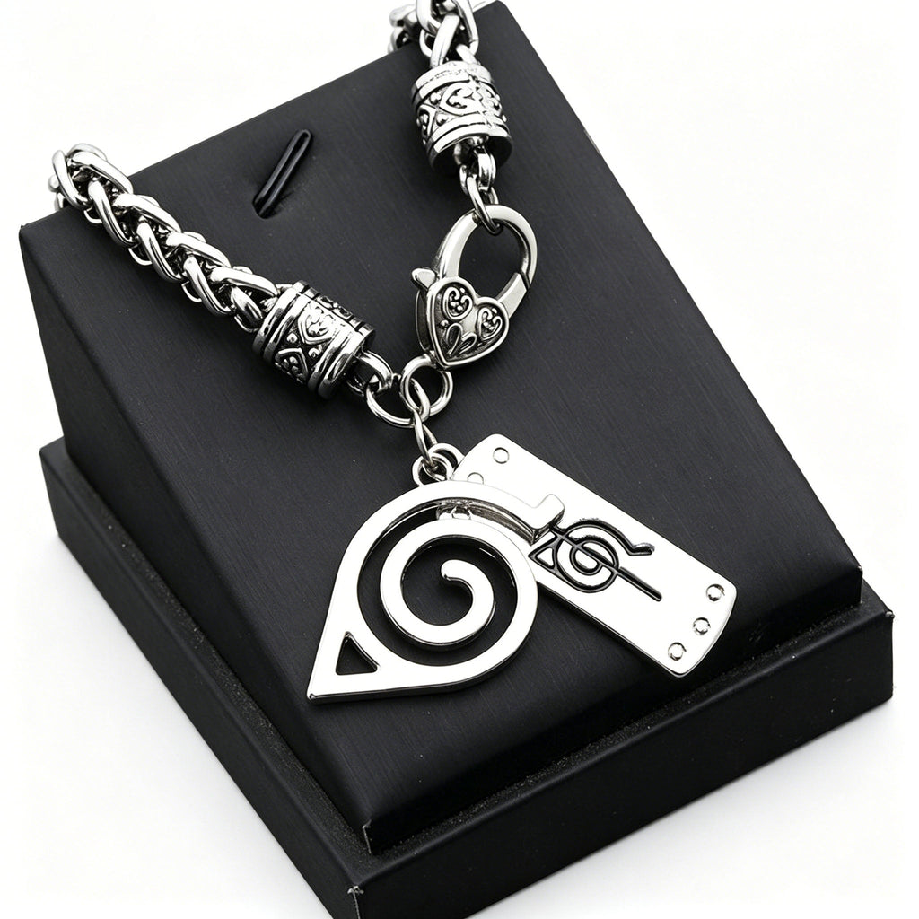 Naruto Leaf Village & Anti-Leaf Symbol Bracelet - Anime Cosplay Jewelry