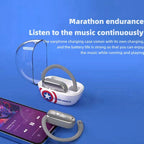 Marvel Iron Man Captain America Open-Ear Wireless Earbuds, Avengers Bluetooth 5.3 Air Conduction Headphones