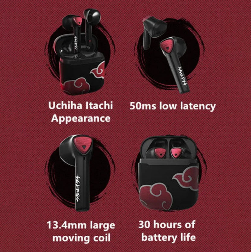 Uchiha Itachi Wireless Bluetooth Headset Earbuds Set Earphones ￼