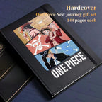 One Piece Monkey D Luffy Sabo Deluxe Stationery Kit, Hardcover Journal Gel Pen Anime Gift Box for Students