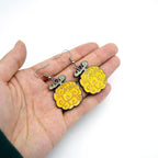 One Piece Ace Flame Flame Fruit Devil Fruit Enamel Dangle Earrings