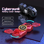 Marvel Iron Man Captain America Fidget Spinner TWS Bluetooth 5.4 Earbuds, Zinc Alloy Mecha Magnetic Flip Wireless Earphones