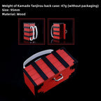 Tanjirou/Nezuko back box Storage box Solid wood ornaments Kamado Nezuko's box