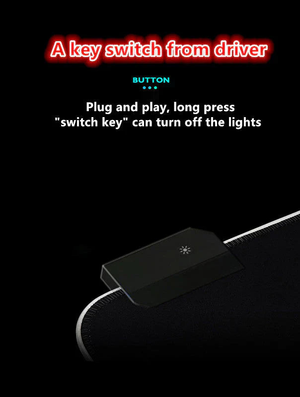 Uzumaki/Sasuke seven color LED light keyboard pad game gradient light