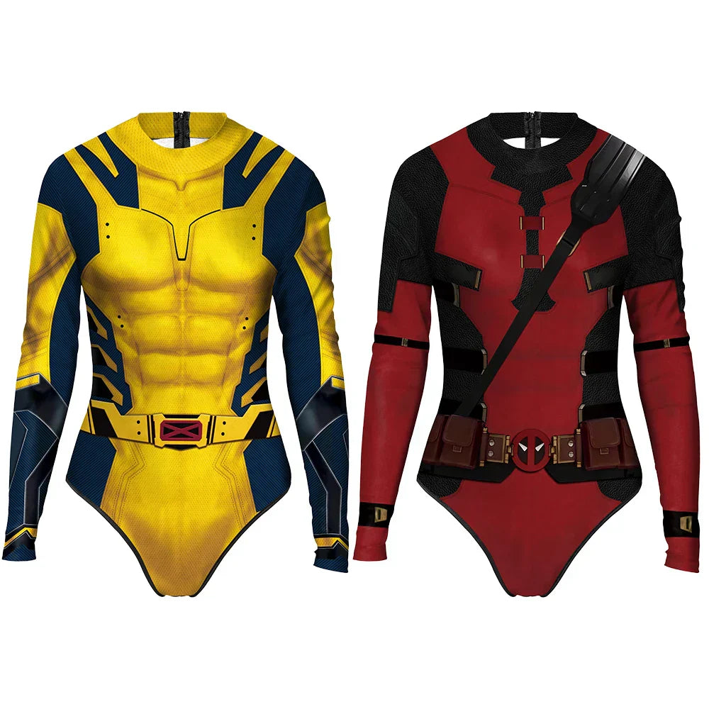 Wolverine-Inspired Women's Cosplay Swimsuit